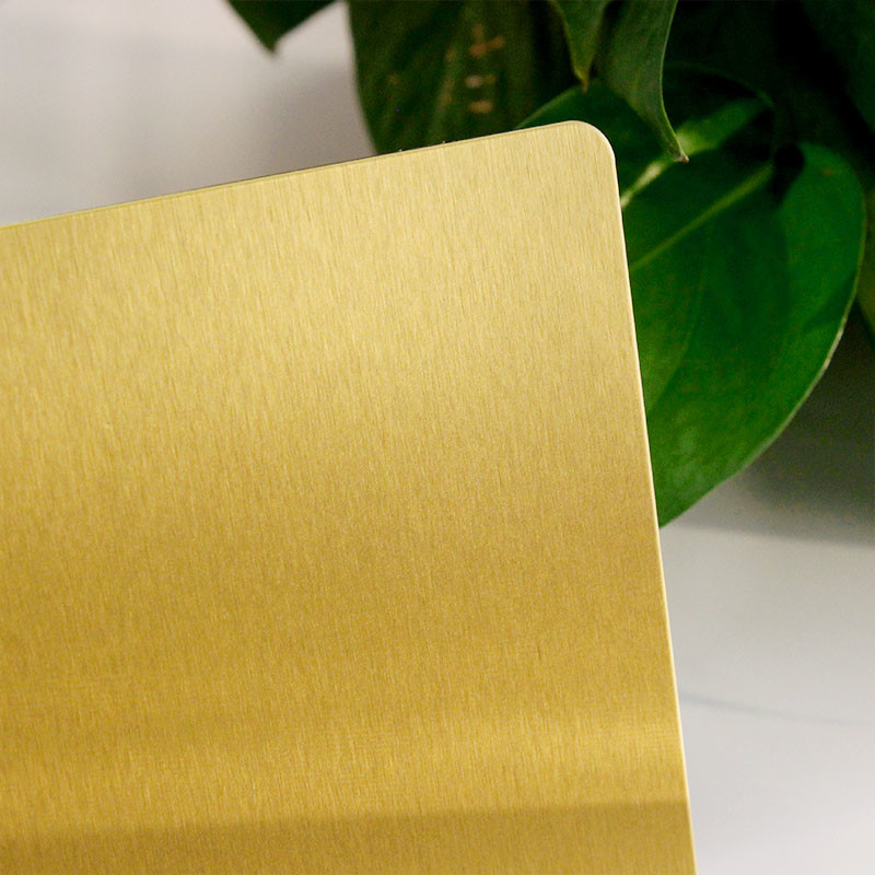 JIS Golden Stainless Steel Sheet #4 No.4 304 Brushed SS Sheet