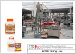 Industrial Bottle Filling Line / Washing Powder Filling Line With Servo Motor