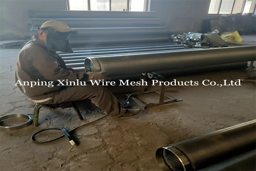 Oil Drilling Stainless Steel Wedge Wire Screen Pipe Continuous Slot 0.04" 10ft