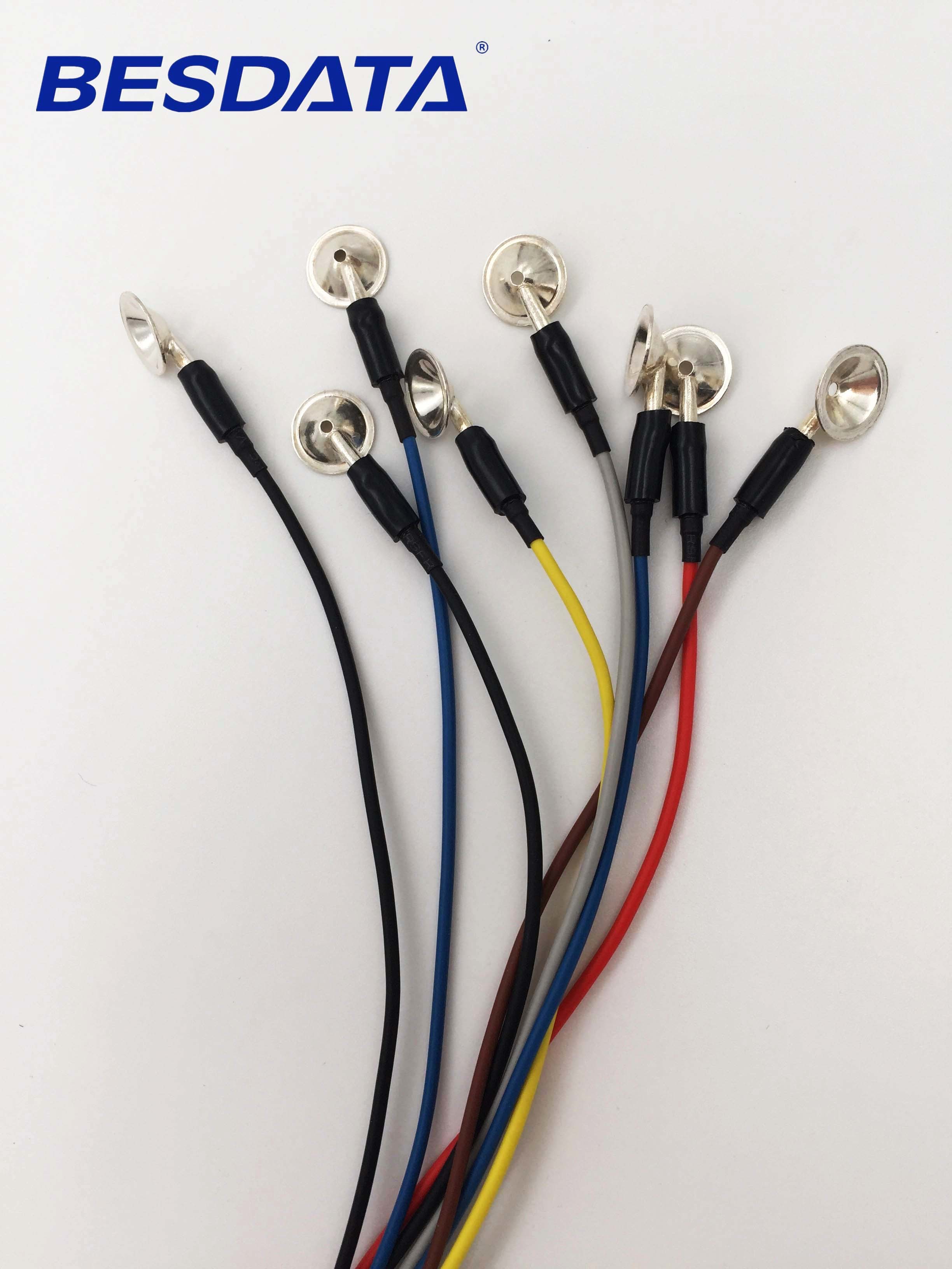 EEG Machine Connector Elecrodes Cable And Aligator Clip Cable
