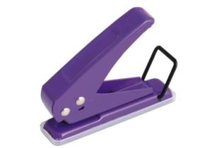 Wholesale 6mm Hole 14 Sheets Paper Availbale Purple Color Metal One Hole Paper Punch from china suppliers