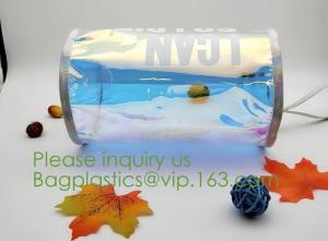 Wholesale holographic pvc bags, holographic packs, holographic pouch bags, holographic metialized cosmetic make up, holographic PU from china suppliers