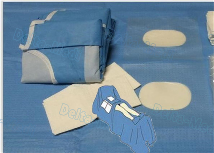 Disposable Sterile Angiography Drape Packs , Surgical Angio Pack with Soft and Absorption sheet