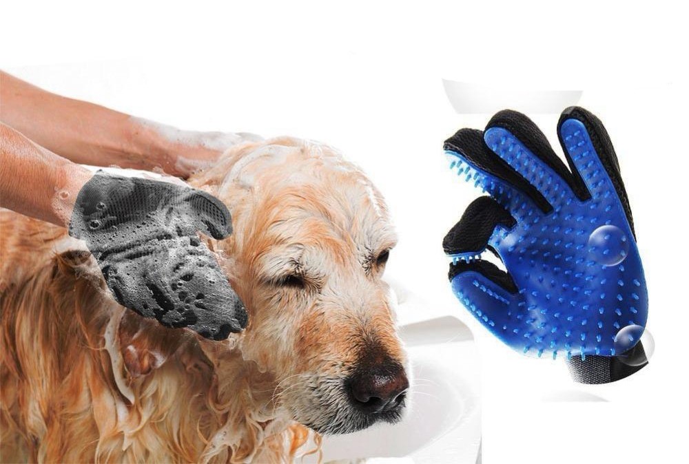Pets Remover Mitts Silicone Pet Supplies Massage Tool Five Fingers Gloves