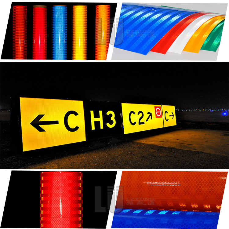 Engineer Grade Reflective Road Sign Material Easy To Apply Weatherproof