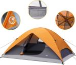 4 Person 2.74*2.13*1.22M Ultralight 3-Season Glamping Tents Fiberglass Aluminum