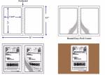 8.5 * 11 Die Cut Blank Thermal Labels For Shipping
