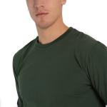 High Quality Blank Plain 100% Cotton Long Sleeve Men T Shirt with Embroidery