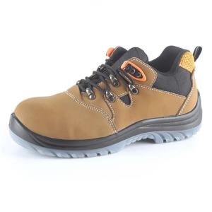 Wholesale Nubuck Leather Construction Safety Shoes Yellow With Steel Toe And Tpu Outsole from china suppliers
