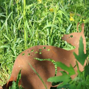 Wholesale Corten Steel Yard Metal Embellishments Opossum Shape Easy To Install from china suppliers