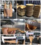 Electric Heating Automatic Rolled Crisp Sugar Cone Production Line