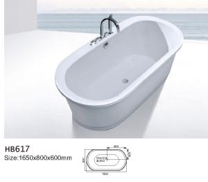 Wholesale Bathtubs, freestanding Bathtub without faucet , hand shower HB617 from china suppliers