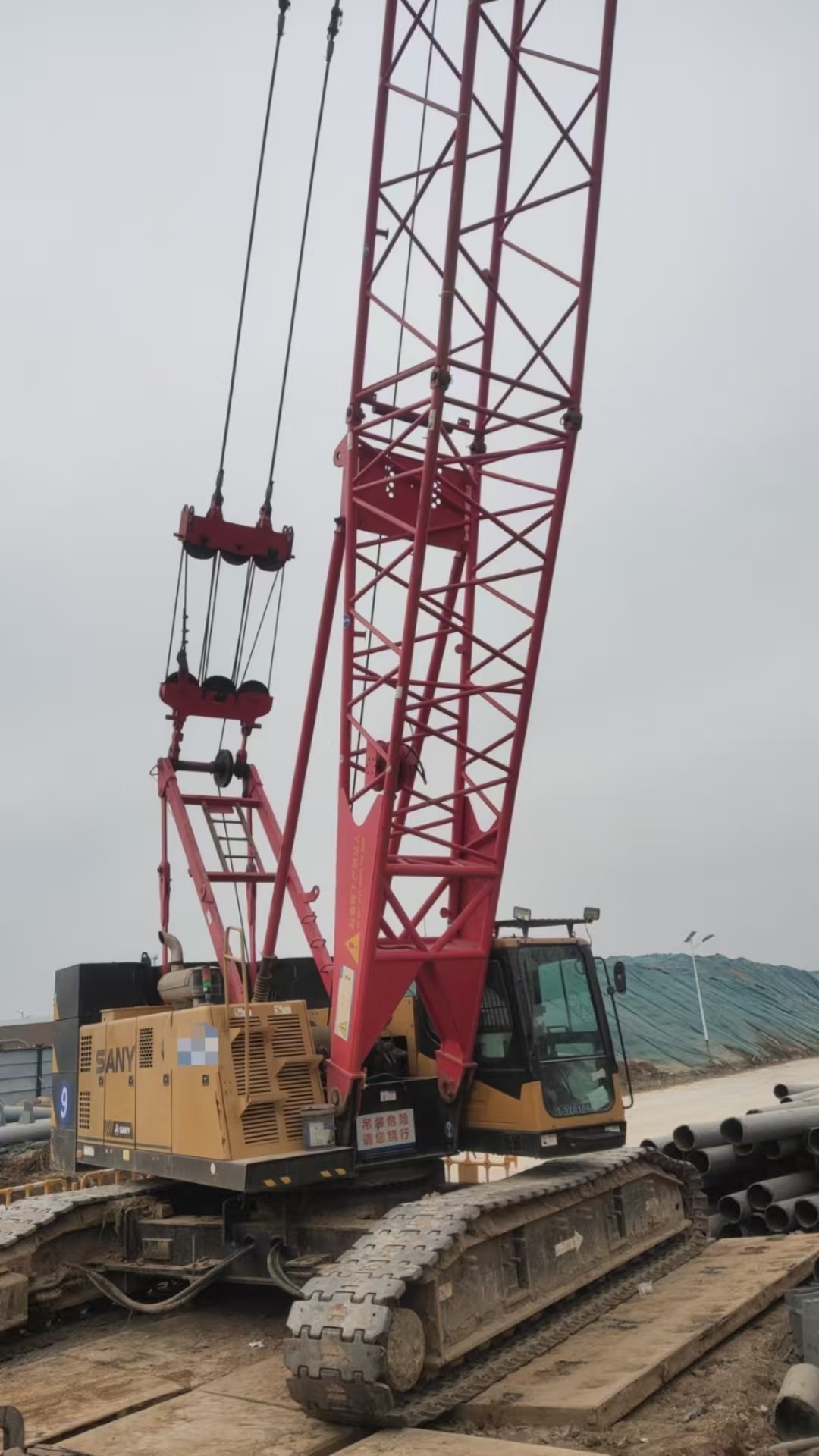 Used SCC750E Crawler Crane 75 Ton Low Energy Requirements 2017 Model
