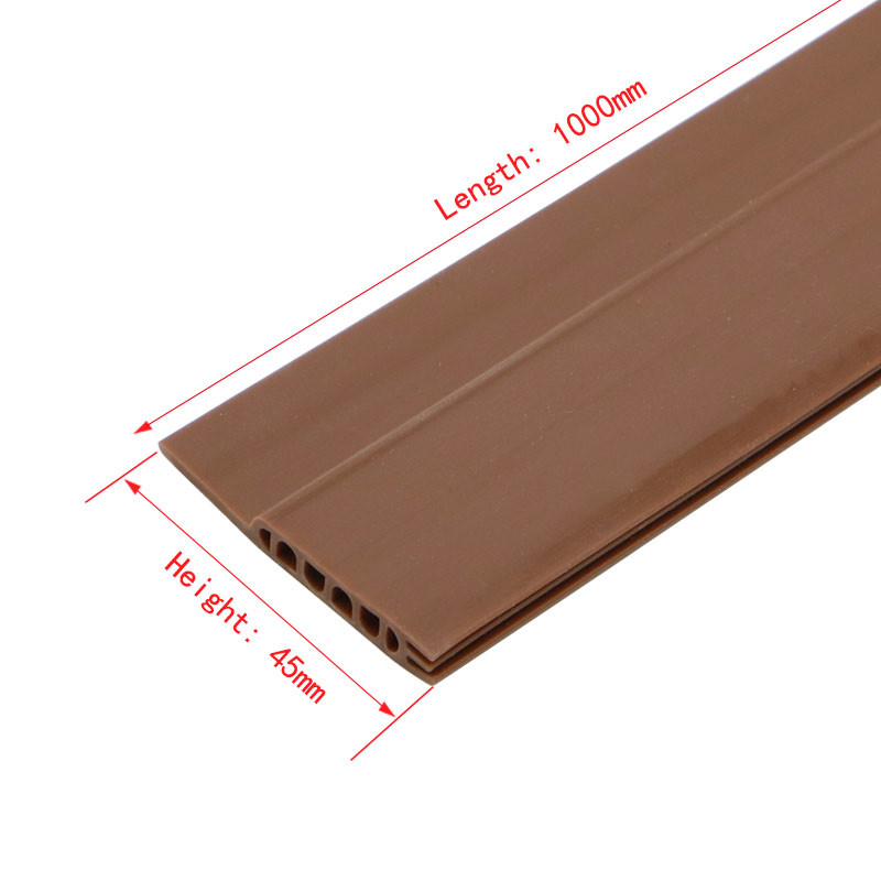 Brown Silicone Weather Stripping Self Adhesive Silicone Seal Strip For Windows