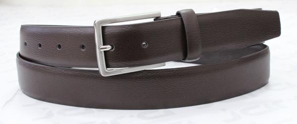Feather Edge Tan Mens Dress Belts Classic Buckle / Inside Shape Logo Available 3