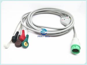 Wholesale 5 Lead Mindray Ecg Cable , Round 12 Pins Adult Ecg Cables And Leadwires from china suppliers