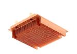 Brass / Bronze Copper Heat Sink , CPU Cooler Extrusion Heat Sink