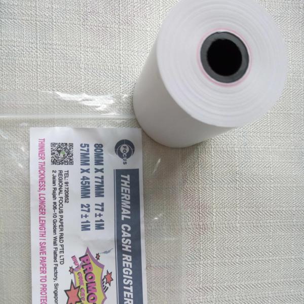 Woodpulp 79mm 80mm Thermal Receipt Paper Roll Printed Thermal Paper Rolls 57mm X