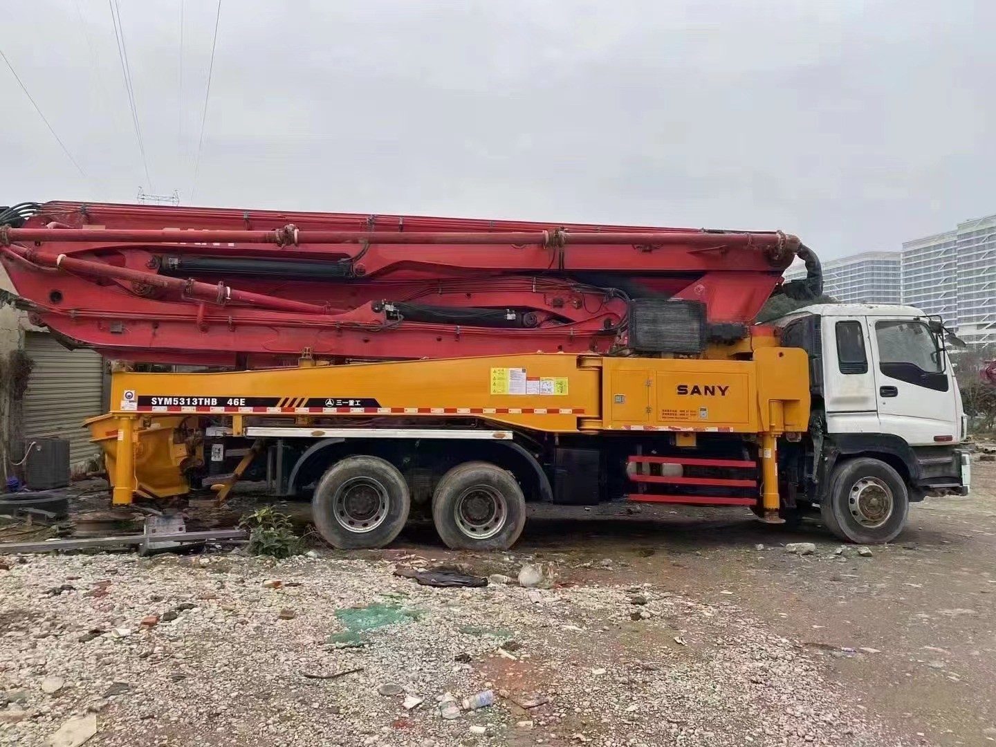 2012year 46m 49m 60m 62m Used Concrete Pump Truck for Sany Heavy Duty ISUZU