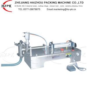 Wholesale Horizontal Semi Automatic Liquid Filling Machine Pneumatic Liquid Filler from china suppliers