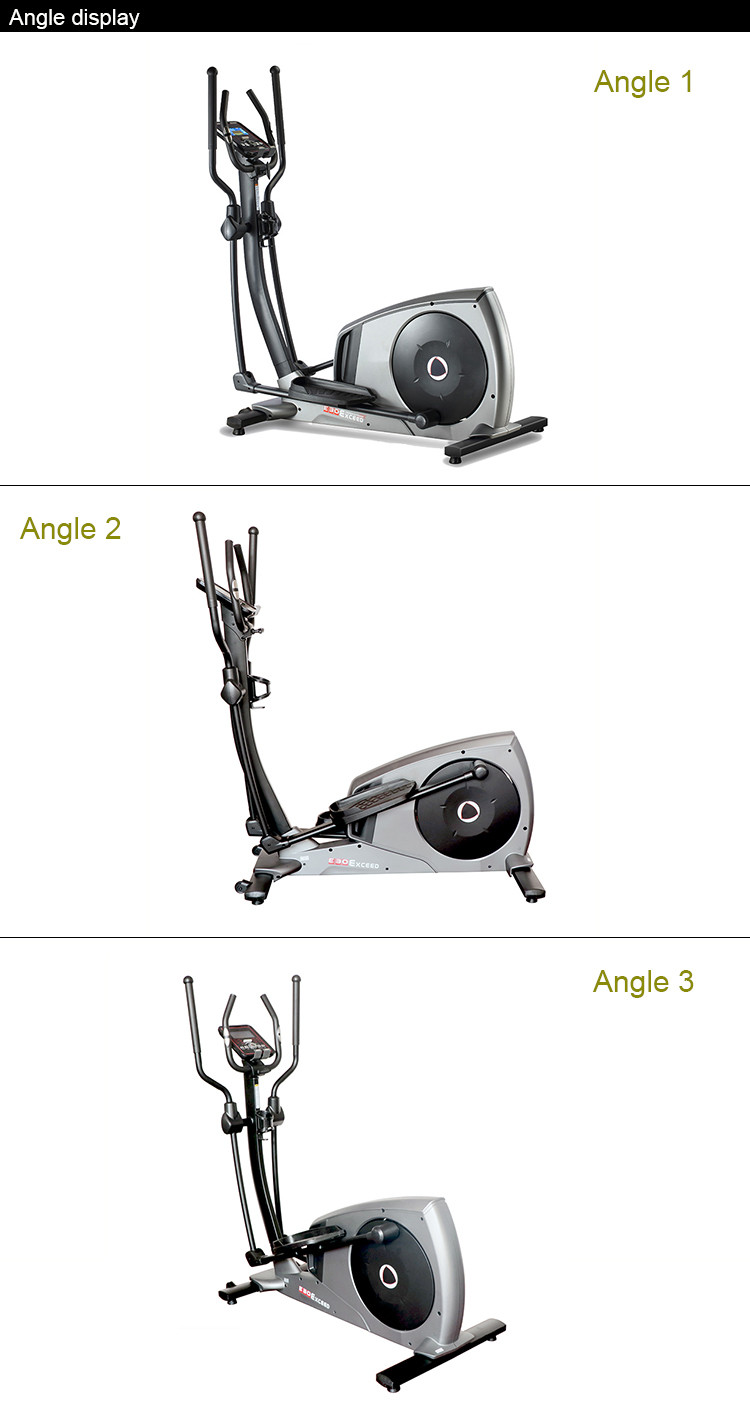 Commercial Stationary Exercise Bicycle , Elliptical Bike Fitness Stepper With Wheels