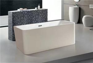 Wholesale Indoor Seamless Rectangular Freestanding Bathtub Scratches / Stains Resistant from china suppliers