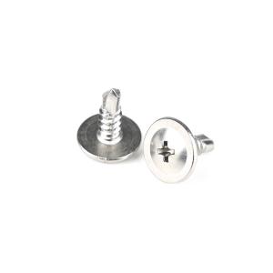 Wholesale Standard Sus410 Stainless Steel Phillips Wafer Head Self Drilling Screws for Metal from china suppliers