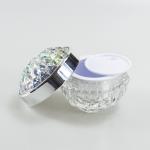 Style Luxury Empty 50g Acrylic Cosmetic Jar Shiny Cream Jar for SKIN CARE
