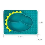 Toddlers Silicone Dinosaur Suction Plate Bowl Baby Feeding Food Grade