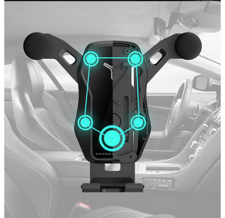 Car Mount Phone Holder Automatic Locking Universal Air Vent GPS Cell Phone Holder for Car for iPhone X/8/7/7P/6s/6P/5S