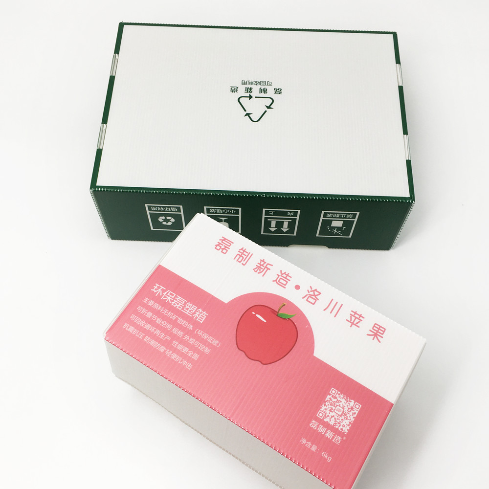 Mould proof CMYK Corrugated Plastic Packaging Boxes For Fruit