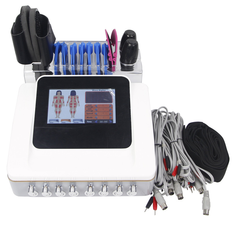 Electric Muscle Stimulator Machine 14 Pads EMS Shoes Enhance Breasts Firm Skin Muscles