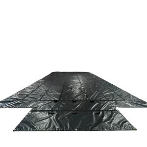 Wholesale Lightweight 14oz 3 PC Tarp Set 6 Foot Drop Lumber Tarps For Flatbed Trucks from china suppliers