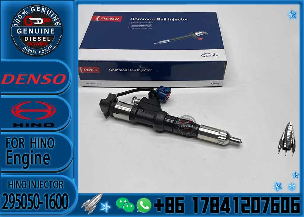 Common rail Injector 295050-1600 295050-1890 095000-5220 095000-5221 fuel injector for HION E13C 700 engine part injecto
