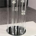 Hot sale crystal glass candelabra table centerpieces for wedding event