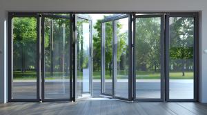 Wholesale Powder Coating Aluminum Folding Door Modern Style Customizable Options from china suppliers