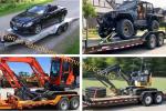5t 5m*2.2m Platform Truck Semi Trailer Axle For Cargo Transport
