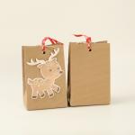 Creative Deer Eco Friendly 260g Strip Kraft Paper Biodegradable Bags OEM ODM