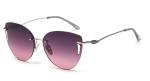 Frameless Trim Hollow Womens Driving Sunglasses Metal Frame Polarized