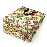 Women t-shirt white card paper bag custom logo color printing