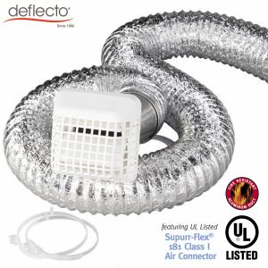 Wholesale Outdoor Flexible Air Vent Kit 4'' 25 Ft Plastic Vent Cap With Grid from china suppliers