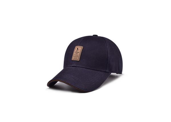 Dark Blue Youth Baseball Hats , Unstructured Plain Corduroy Baseball Cap