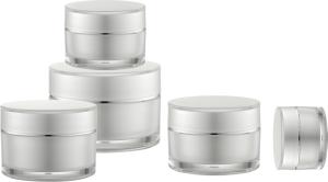 Wholesale Thick wall cosmetic cream jar arcylic jar empty round plastic container with screw cap 5g 10g 15g30g 50g 100g 150g 200g from china suppliers