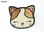 Furry Fabric Clothing Embroidery Patches Cute Animal Self - Adhesive Backing