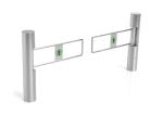 Round Pillar Bi Direction SS304 Swing Pedestrian Barrier Gate