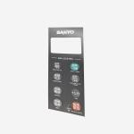 Silk Screen Customized Membrane Switches , Membrane Keypad Panel 0.2mm Thick