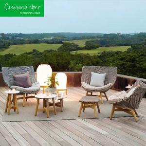 Wholesale Waterproof Outdoor Wicker Leisure Chair with Customized Color High Back from china suppliers