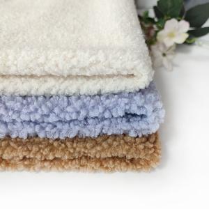 Wholesale Single Side Plaid Sherpa Fabric Teddy Bear For Handbag from china suppliers