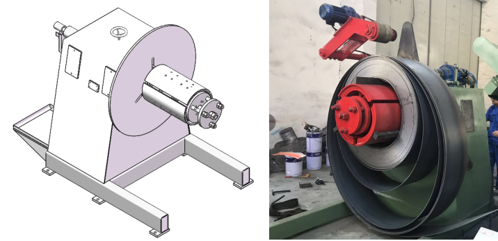 Decoiler of C post machine