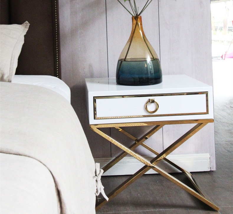 Modern Nightstand Wooden Drawer Bedside Table Bedroom Furniture SZ-NT05